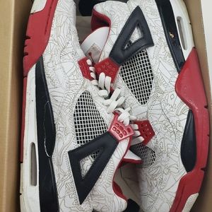 Air Jordan Retro 4 - Cut with Lasers - AUTHENTIC